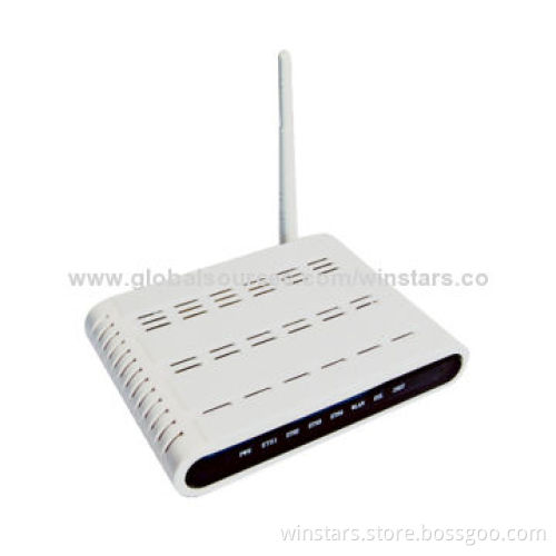 54Mbps Wireless ADSL with 4 Ports WAN 1 x RJ-11 Port ADSL Line Router